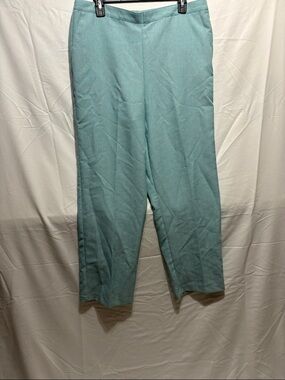 Alfred Dunner Teal Straight Leg Pants